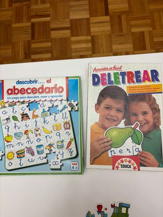 Lote 2 Puzzles Infantiles: Abecedario y Deletrear