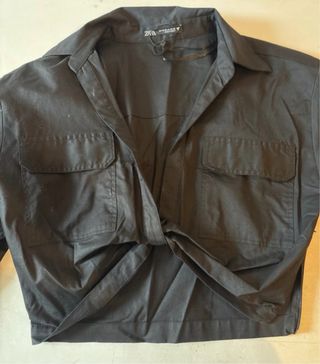 Camisa Zara Negra Talla Xs
