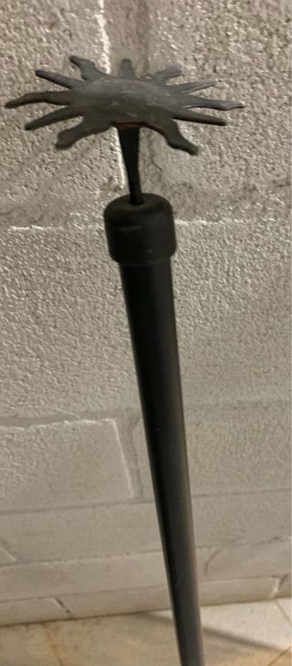 Barra cortina metal negra a elegir