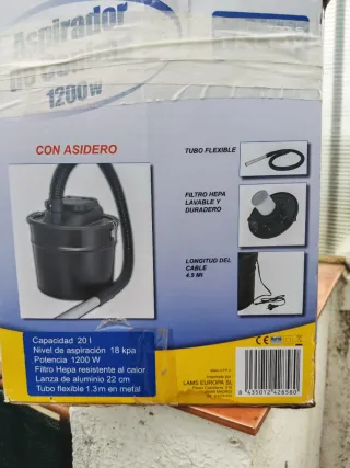 Aspirador Cenizas Talox 20L 1200W
