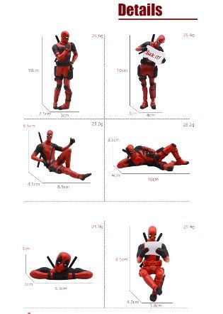 DEADPOOL 6 Figuras distintas de 10cm NUEVAS