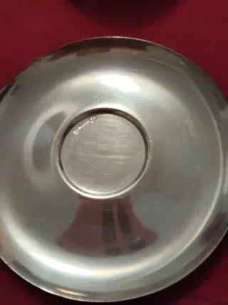 Juego de Tazas y Boles de Plata Antiguos