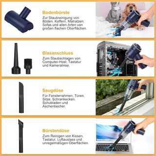 Aspirador y soplador portátil WADEO