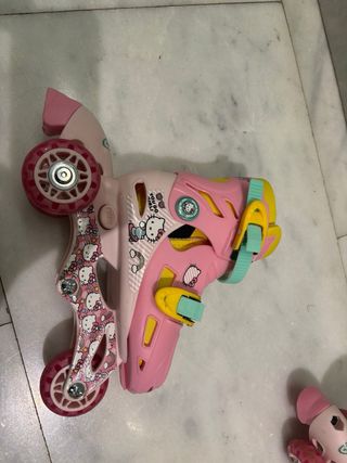 Pattini da ragazza Hello Kitty taglia regolabile