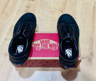 Vans Cuero Negras Talla 38.5 y 36,5