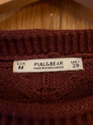 Jersey Pull&Bear granate talla M