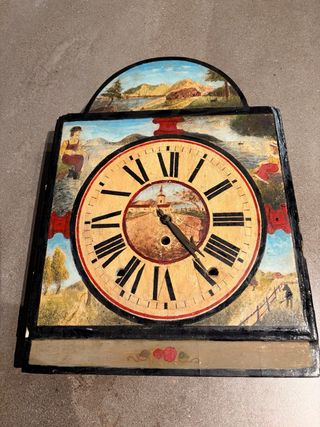 Reloj antiguo pintado a mano