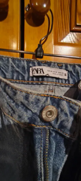 Vaqueros anchos azules