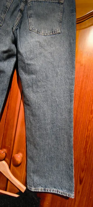 Vaqueros anchos azules