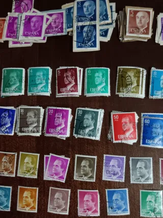 Lote sellos Franco y Juan Carlos España