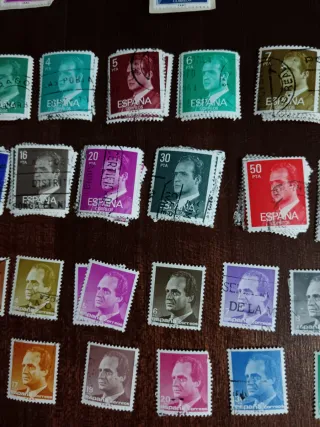 Lote sellos Franco y Juan Carlos España