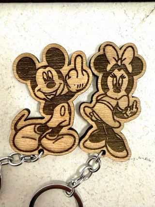 Colgador de llaves castillo disney Mickey Minnie