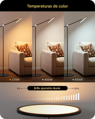 Lámpara Pie LED Carga USB-C