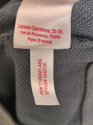 Sudadera Lacoste Camuflaje Talla M