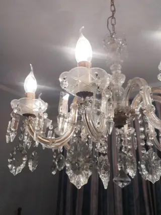 Lámpara Araña Cristal Bohemia 10 Brazos