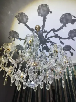 Lámpara Araña Cristal Bohemia 10 Brazos