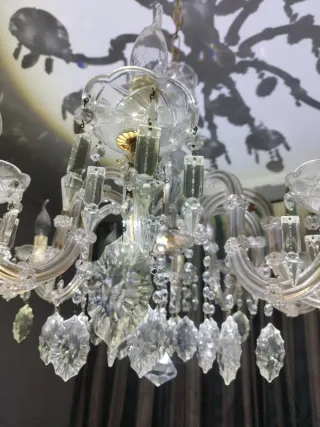 Lámpara Araña Cristal Bohemia 10 Brazos