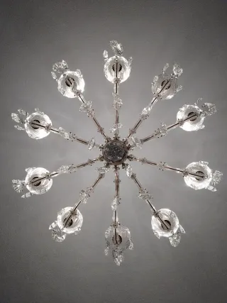 Lámpara Araña Cristal Bohemia 10 Brazos