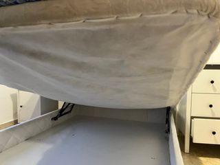 Cama Matrimonial con Canapé y Colchón