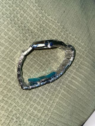 Reloj Pelvini Esfera Verde y Correa Plateada