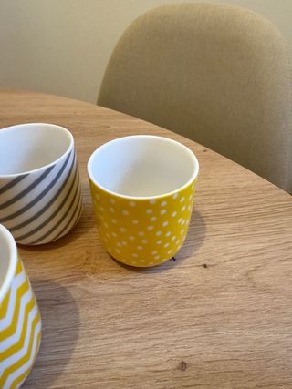 Juego 5 Tazas Café Porcelana Maison du Monde