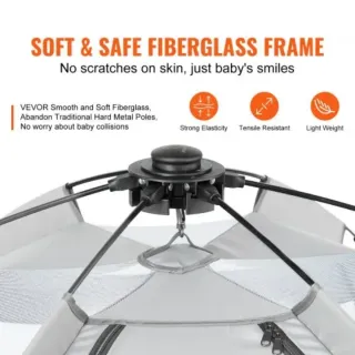 Parque infantil plegable con dosel