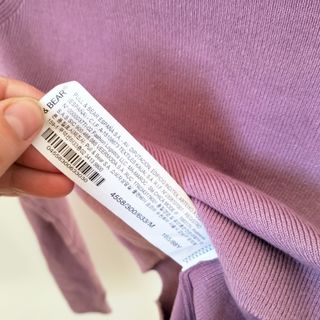 Jersey lila crop top