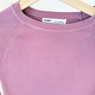 Jersey lila crop top