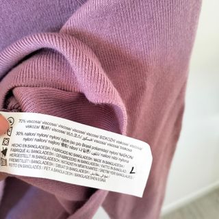 Jersey lila crop top