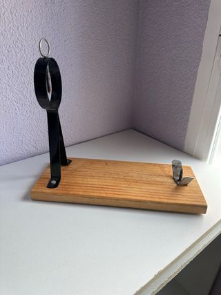 Soporte Jamonero Madera y Metal