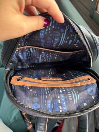 Mochila Anekke azul con dibujo