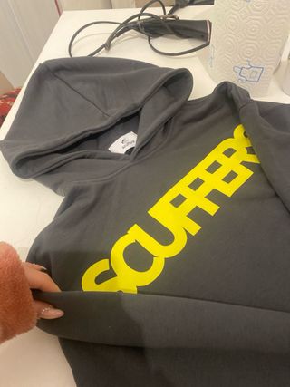 Felpa Scuffers Grigia e Gialla