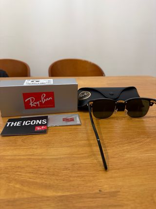 Gafas Ray-Ban Clubmaster Negro/Dorado