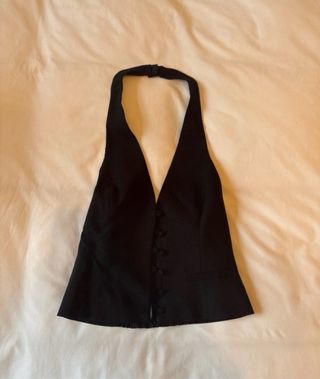 Chaleco halter negro sin estrenar
