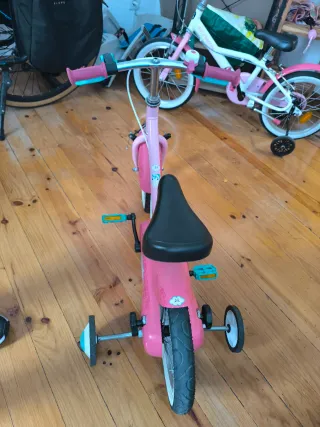 Bicicleta infantil rosa Decathlon 2-4 años