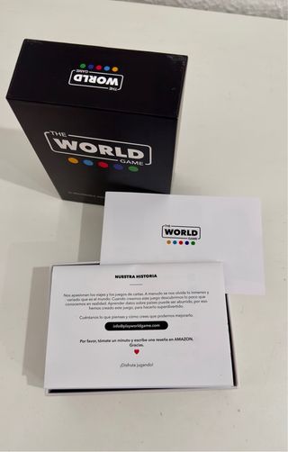 Juego de cartas geografía The World Game. NUEVO!