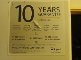 Frigorífico Whirlpool Blanco.