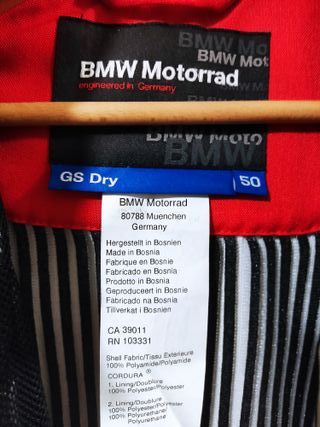 Chaqueta BMW Moto Negra y Gris solo talla 56