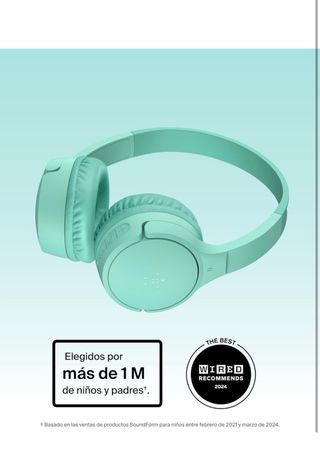 Auriculares infantiles verdes