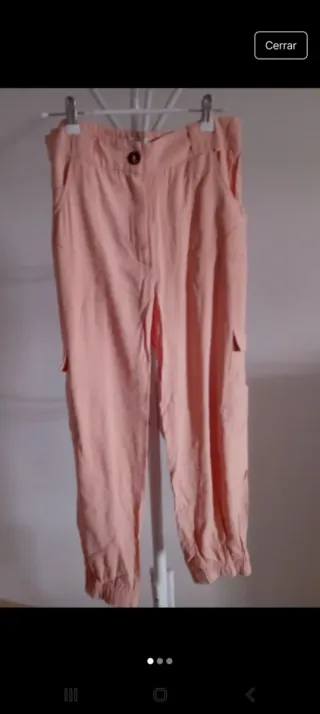 Pantalón rosa cargo