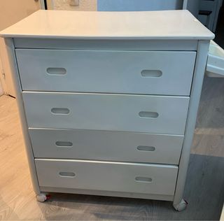 Cómoda cambiador bebé 4 cajones