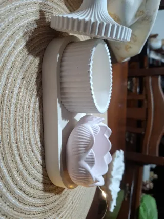 Set gesso ceramico decorativo