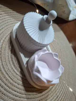 Set gesso ceramico decorativo