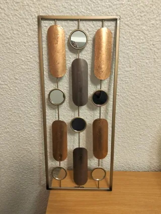 Cuadro Decorativo Metal y Cristal