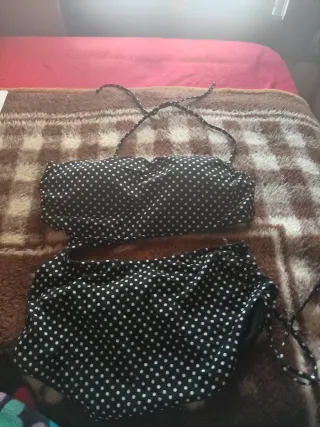 Bañador Lefties mujer dos piezas topos