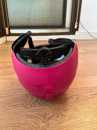Casco de esquí infantil rosa