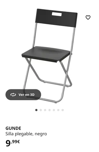 Sillas plegables blancas IKEA (x4)