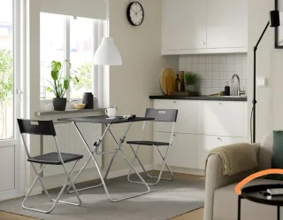 Sillas plegables blancas IKEA (x4)