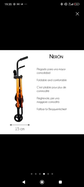 Andador Plegable Mobiclinic Nerón