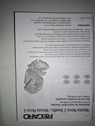 Silla coche Recaro Monza 2